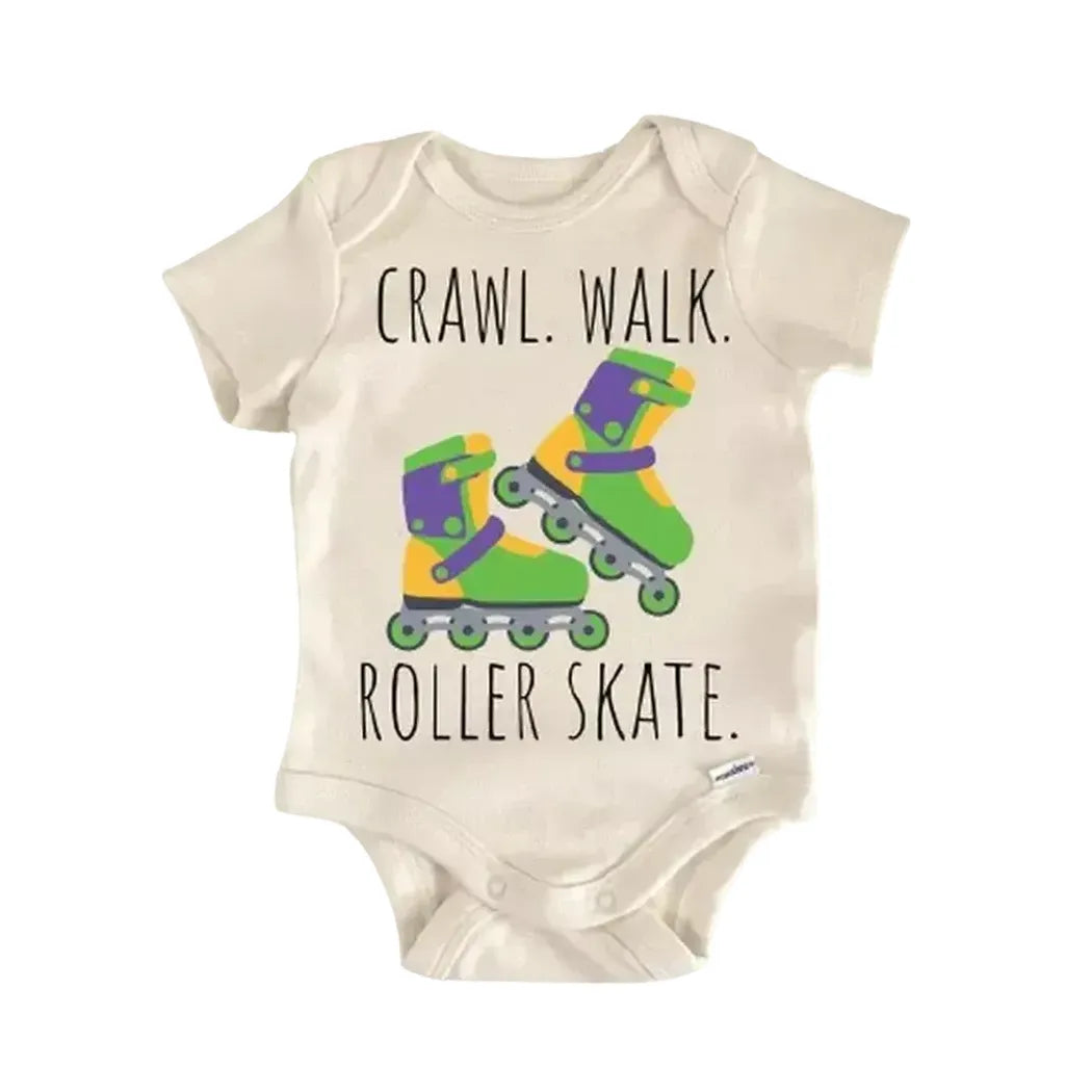 Roller Skate Inline - Baby Boy Girl Clothes Infant Bodysuit Funny Cute Newborn  Funny Cute Onesie® | North Fork Forager LLC