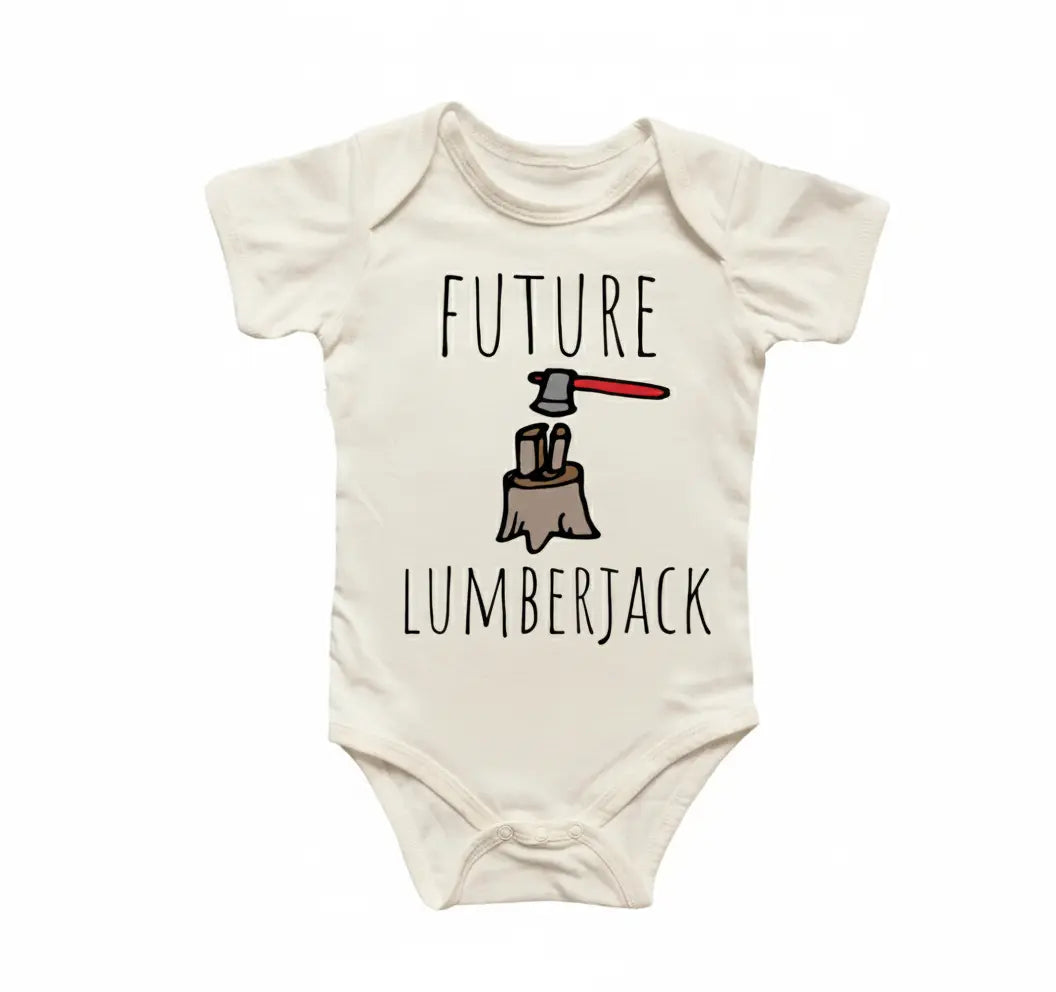 Lumberjack - Baby Boy Girl Clothes Infant Bodysuit Funny Cute Newborn  Funny Cute Onesie® | North Fork Forager LLC