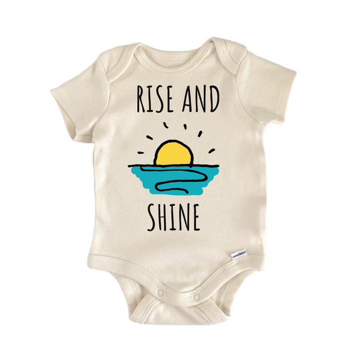 Rise And Shine Sunrise Sunset Sun Baby Gift Baby Onesie®