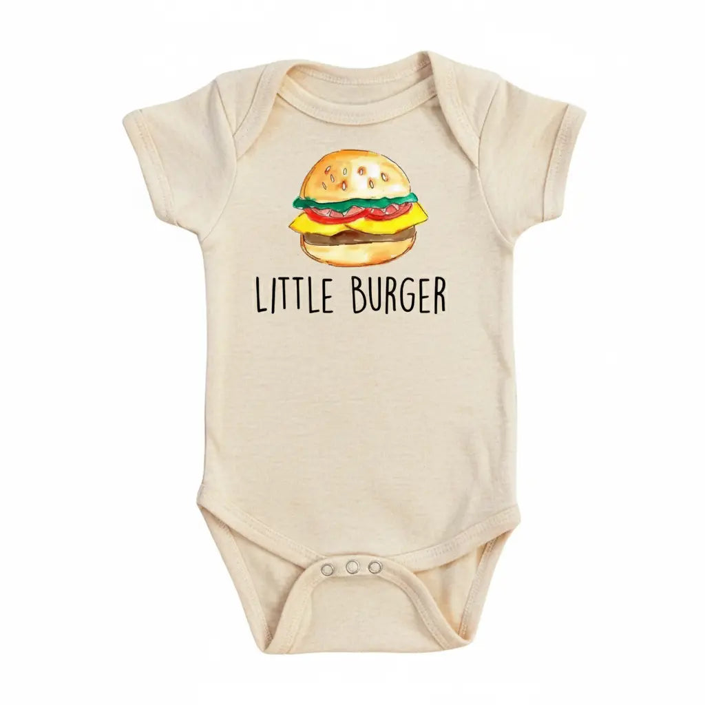 Little Burger - Baby Boy Girl Clothes Infant Onesie® Funny Cute Newborn GS1  Funny Cute Onesie® | North Fork Forager LLC