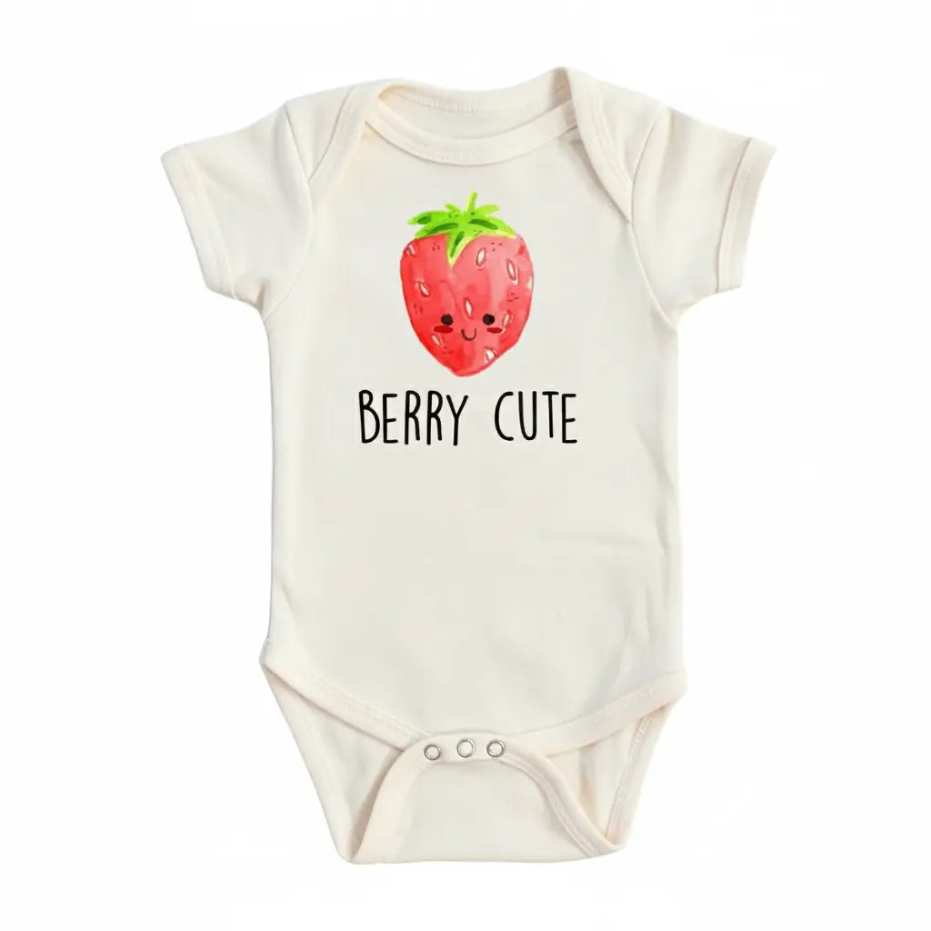 Strawberry Cute - Baby Boy Girl Clothes Infant Onesie® Funny Cute Newborn 1AGS1  Funny Cute Onesie® | North Fork Forager LLC