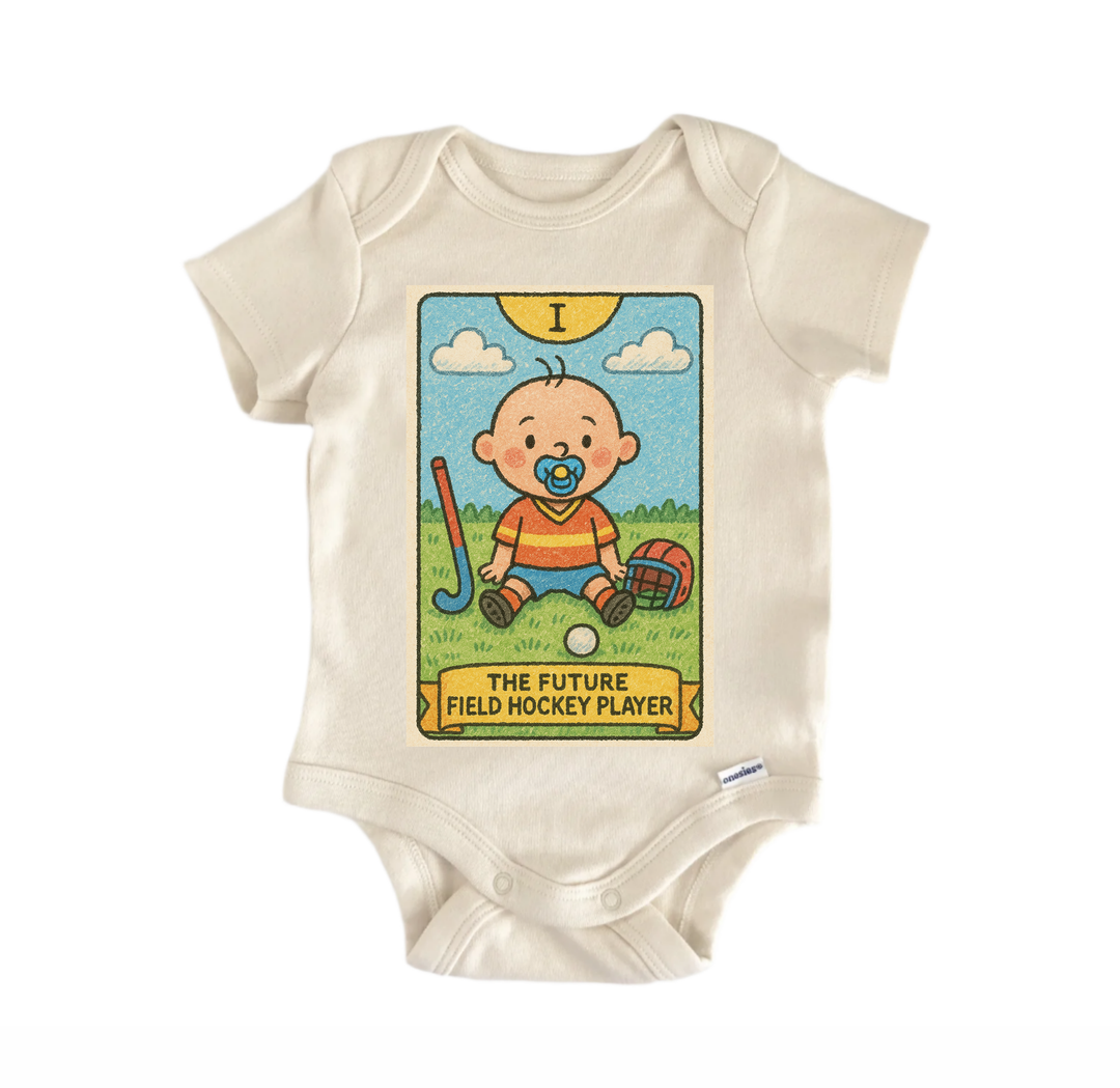 Field Hockey Tarot - Baby Bodysuit  Funny Cute Onesie® | North Fork Forager LLC