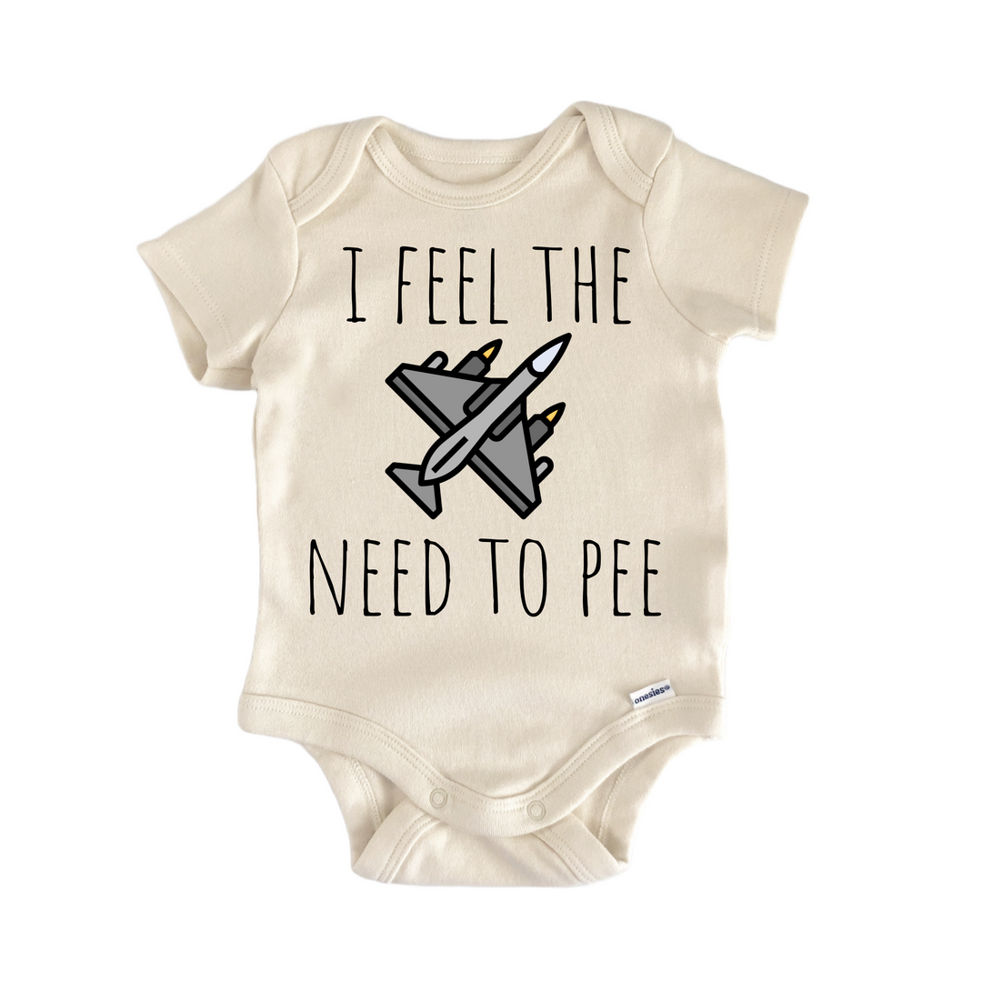 Fighter Jet F14 F18 Pilot Plane - Baby Bodysuit  Funny Cute Onesie® | North Fork Forager LLC