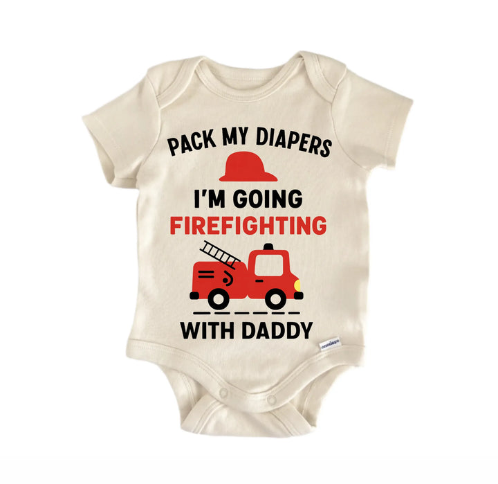 Firefighting Firefighter Daddy Newborn Baby Bodysuit