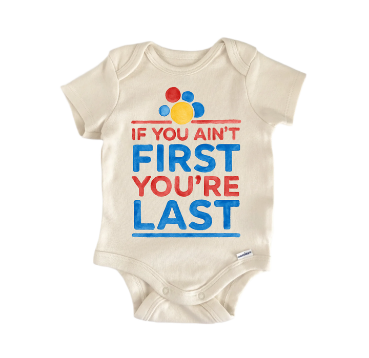 First Last Racing Movie Newborn Baby Onesie® Bodysuit
