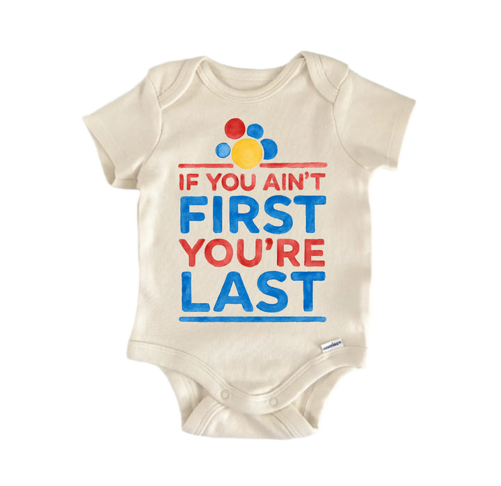 First Last Racing Movie Newborn Baby Bodysuit