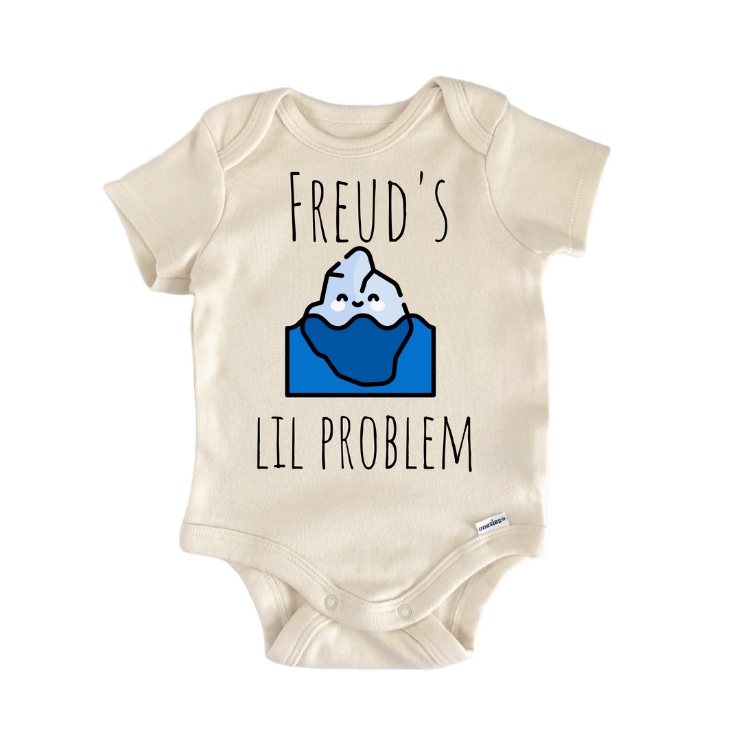 Freud Iceberg Psychology Psychologist - Baby Bodysuit  Funny Cute Onesie® | North Fork Forager LLC