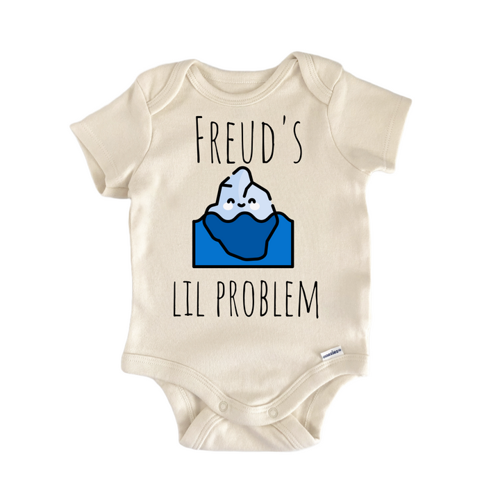 Freud Iceberg Psychology Psychologist - Baby Bodysuit  Funny Cute Onesie® | North Fork Forager LLC