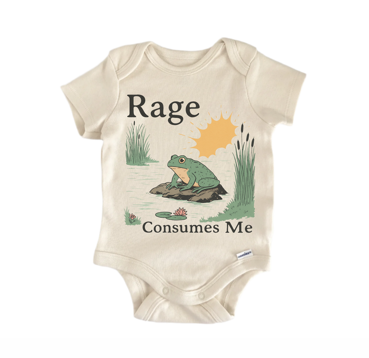 Frog Rage Retro Newborn Baby Onesie® Bodysuit