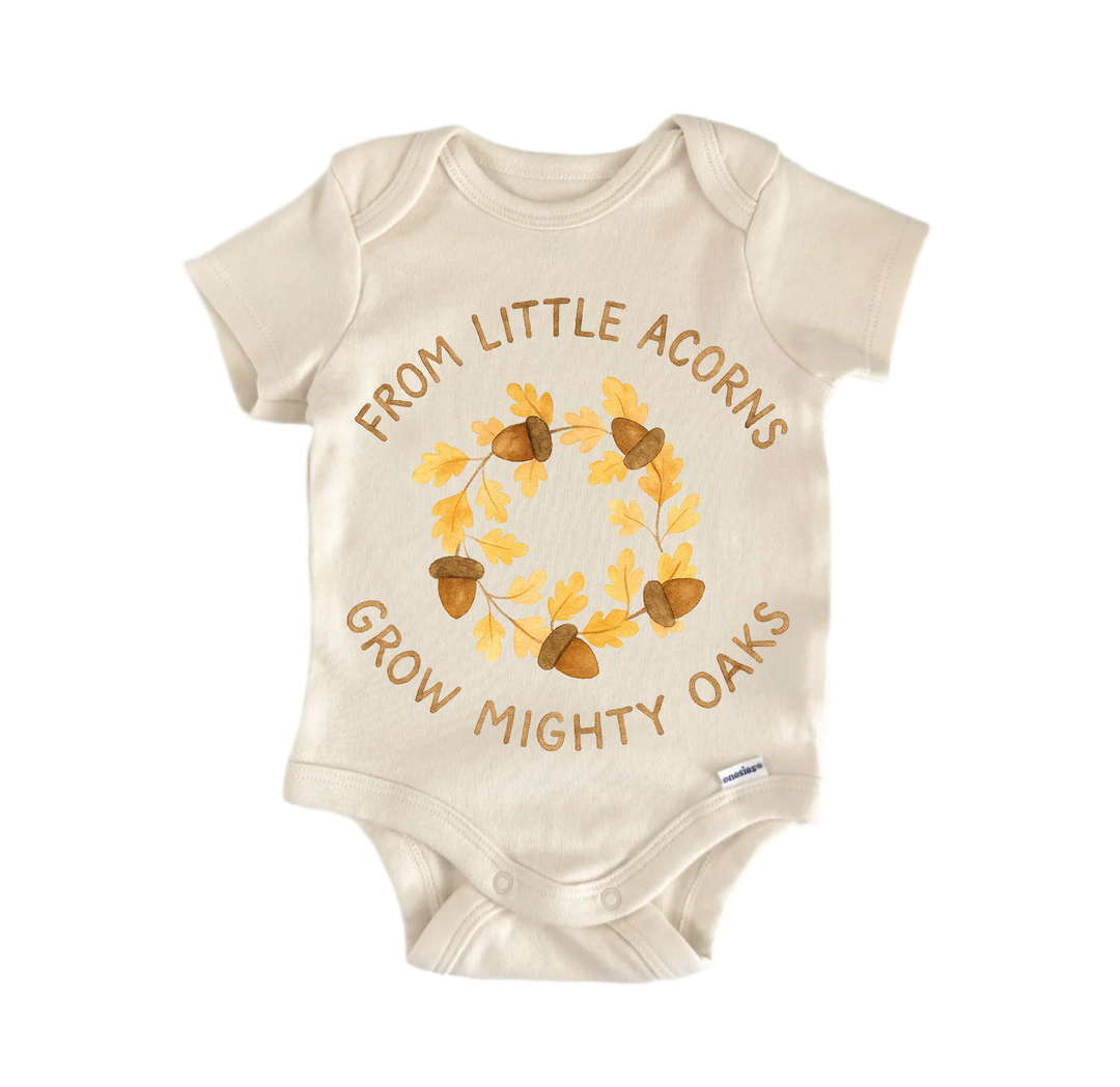 From Little Acorns Oak Newborn Baby Onesie® Bodysuit