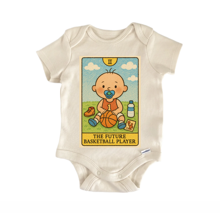 Future Basketball Tarot - Baby Bodysuit  Funny Cute Onesie® | North Fork Forager LLC