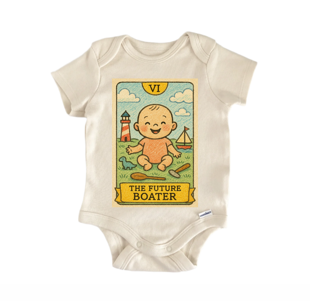 Future Boater Tarot - Baby Bodysuit  Funny Cute Onesie® | North Fork Forager LLC