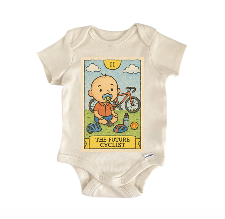 Future Cyclist Tarot - Baby Bodysuit  Funny Cute Onesie® | North Fork Forager LLC
