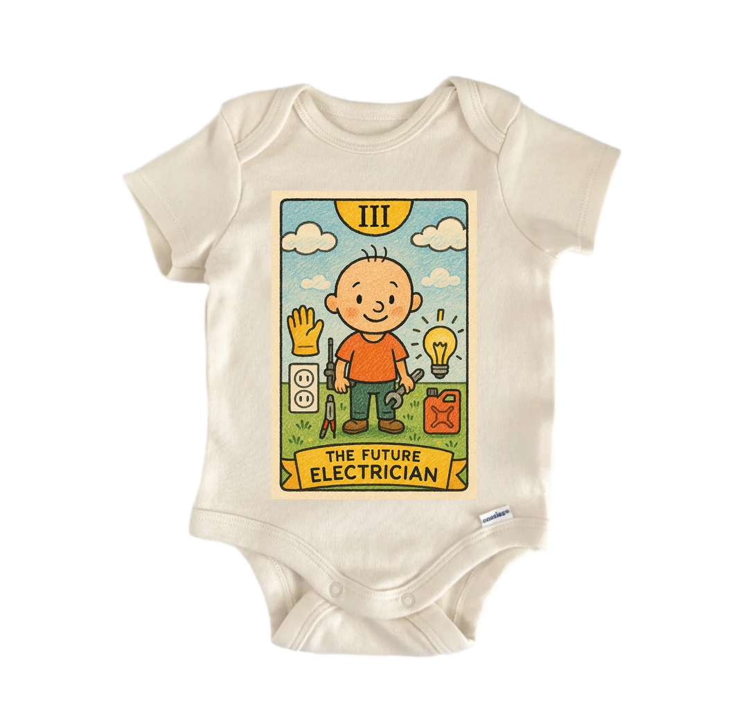 Future Electrician - Baby Bodysuit  Funny Cute Onesie® | North Fork Forager LLC