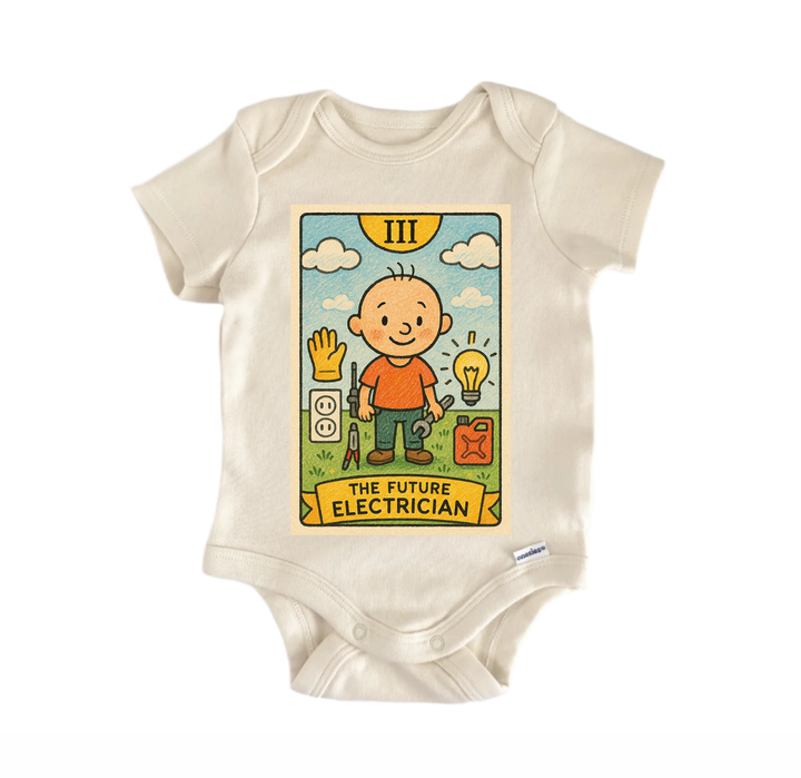 Future Electrician - Baby Bodysuit  Funny Cute Onesie® | North Fork Forager LLC