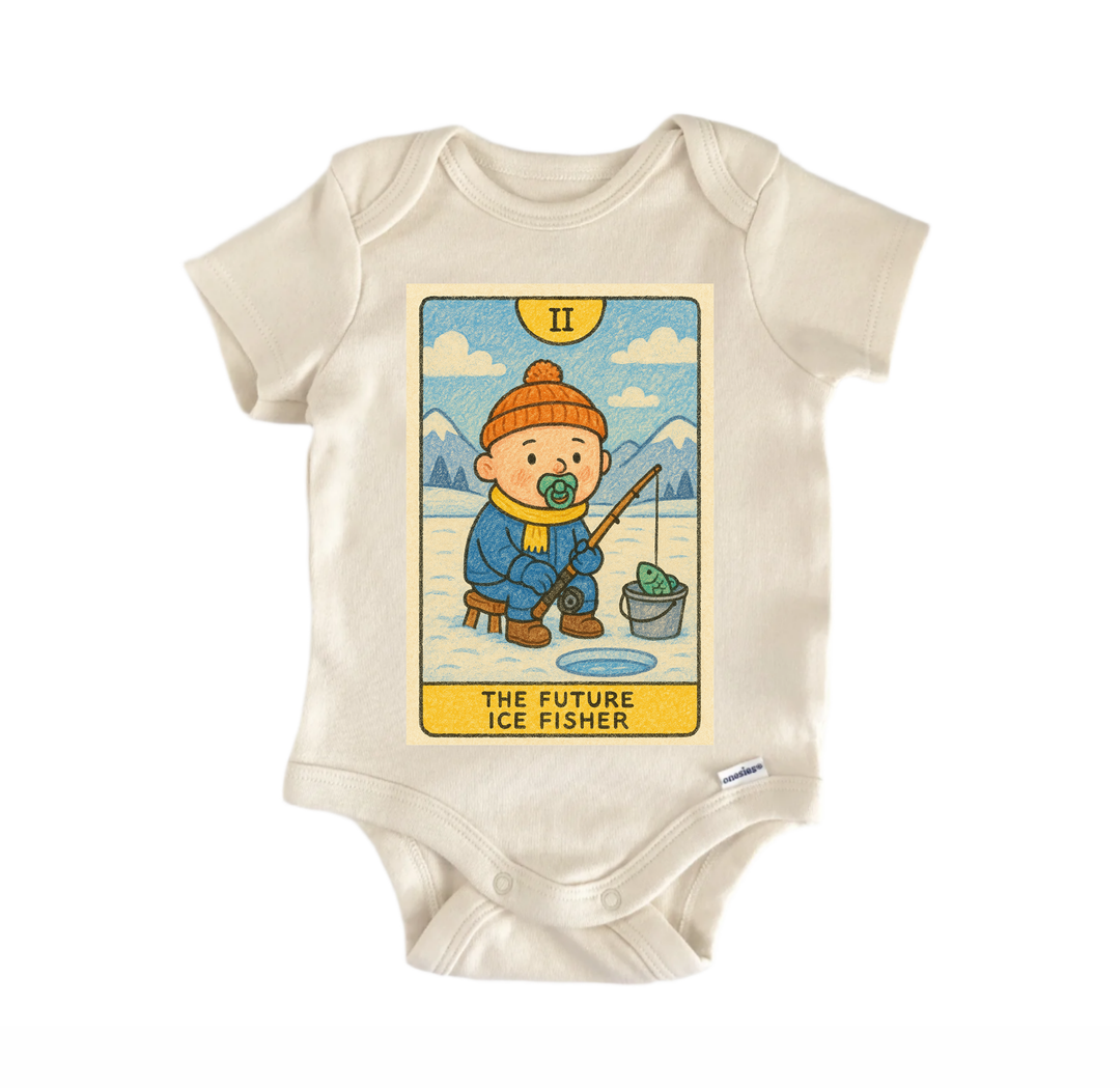 Future Ice Fishing - Baby Bodysuit  Funny Cute Onesie® | North Fork Forager LLC
