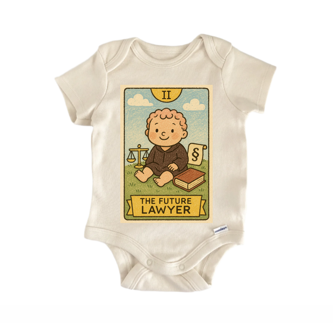 Future Lawyer Tarot - Baby Bodysuit  Funny Cute Onesie® | North Fork Forager LLC