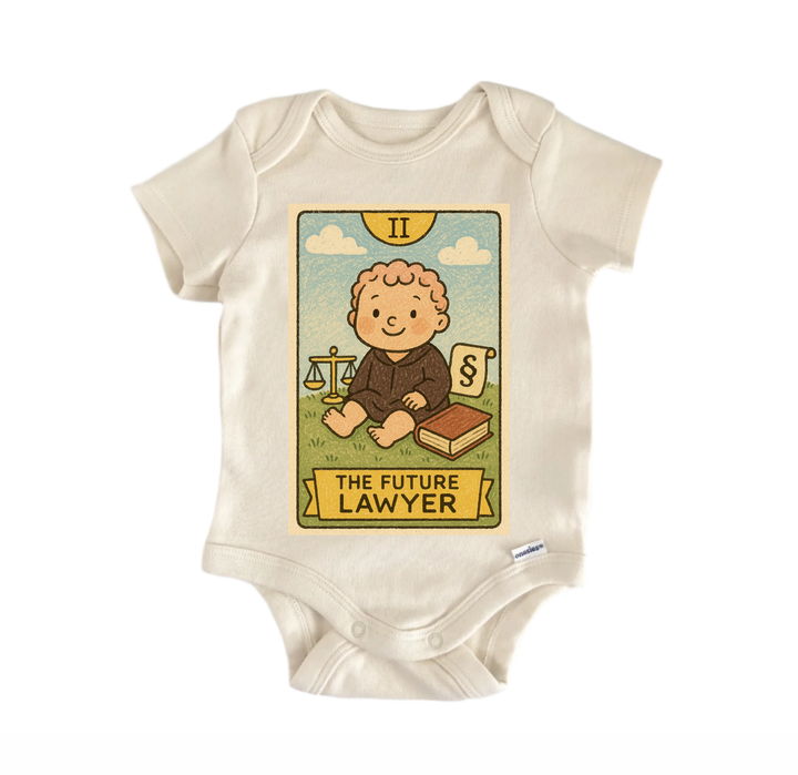 Future Lawyer Tarot - Baby Bodysuit  Funny Cute Onesie® | North Fork Forager LLC