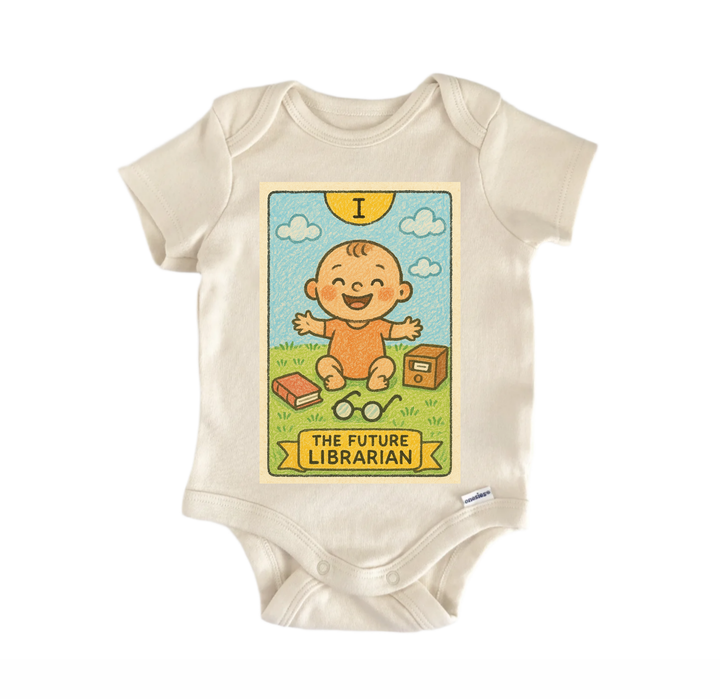Future Librarian Tarot - Baby Bodysuit  Funny Cute Onesie® | North Fork Forager LLC