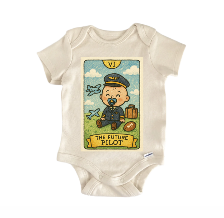 Future Pilot Tarot - Baby Bodysuit  Funny Cute Onesie® | North Fork Forager LLC