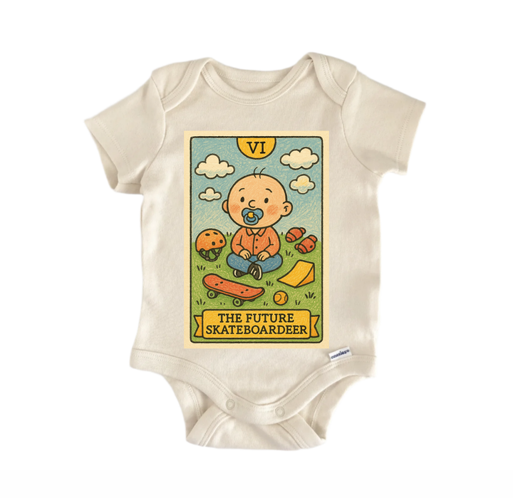 Future Skateboarder Tarot - Baby Bodysuit  Funny Cute Onesie® | North Fork Forager LLC