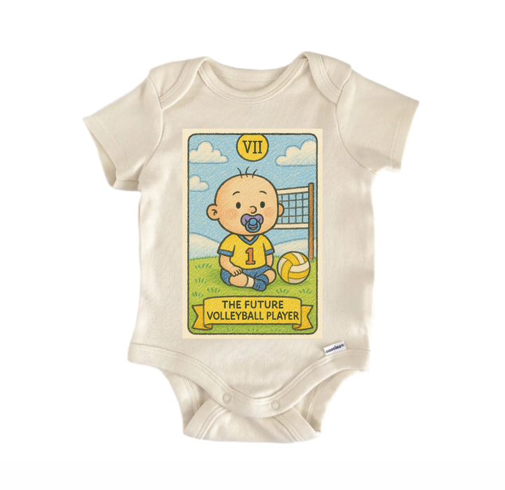 Future Volleyball Tarot - Baby Bodysuit  Funny Cute Onesie® | North Fork Forager LLC