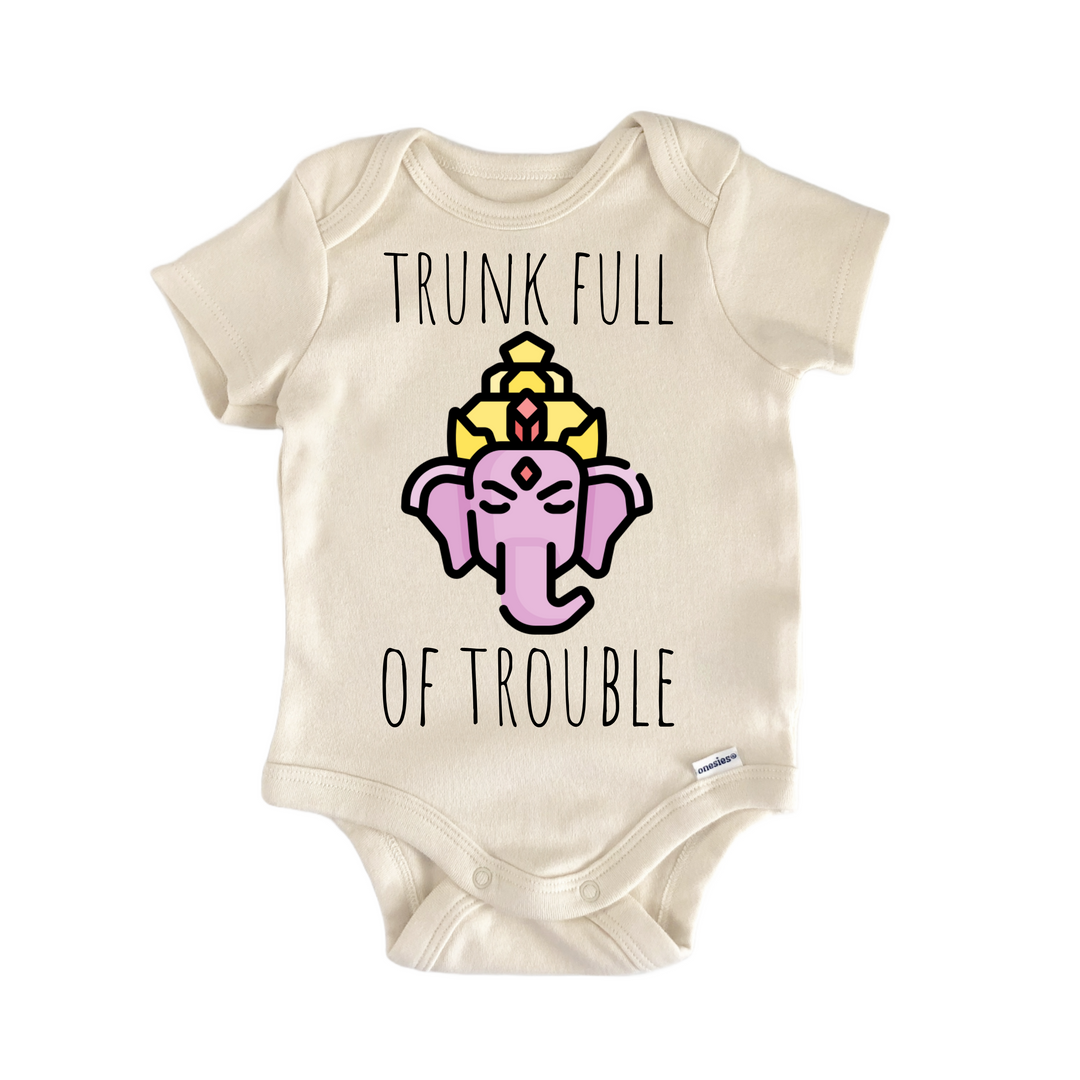 Ganesha Hindu India - Baby Bodysuit  Funny Cute Onesie® | North Fork Forager LLC