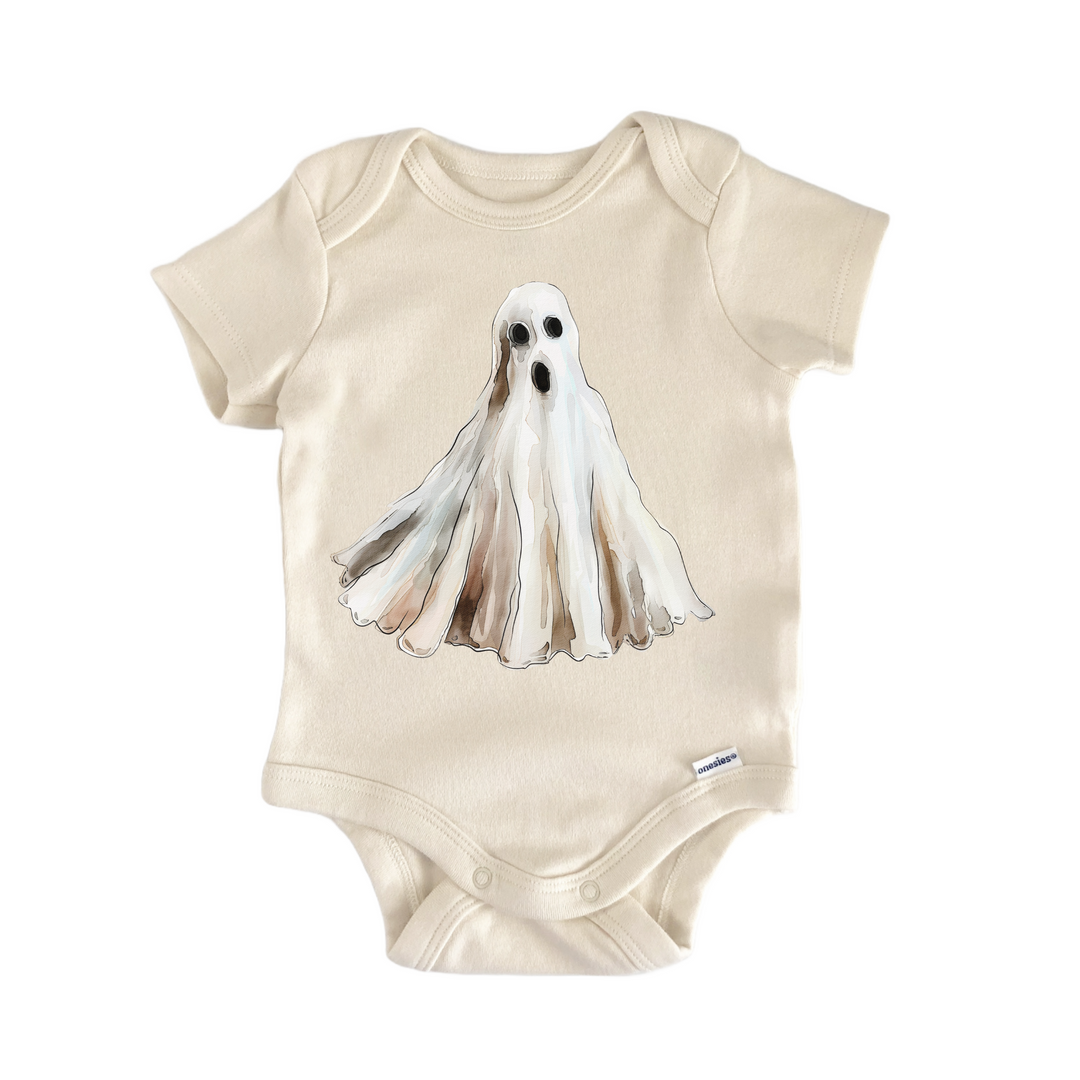 Ghost Boo Cottagecore - Baby Bodysuit  Funny Cute Onesie® | North Fork Forager LLC