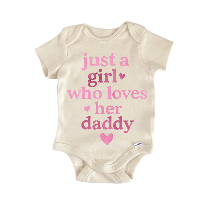 Girl Love's Daddy Newborn Baby Onesie® Bodysuit