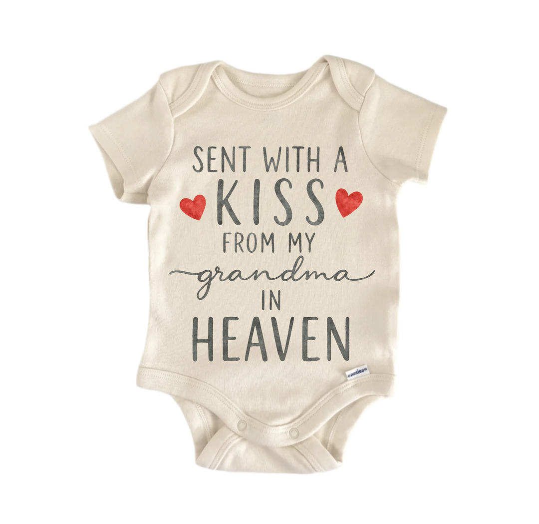 Grandma Kiss Remembrance Newborn Baby Onesie® Bodysuit
