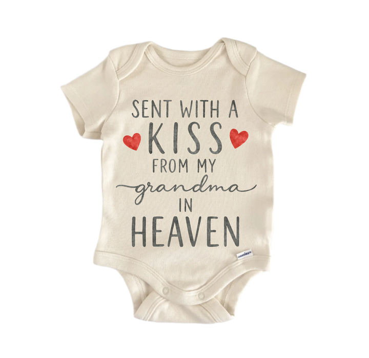 Grandma Kiss Remembrance Newborn Baby Onesie® Bodysuit
