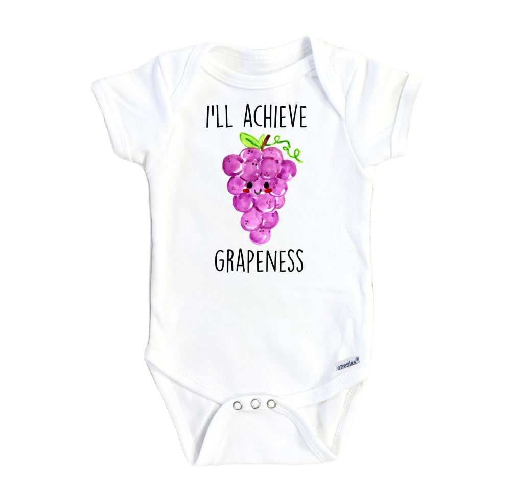 Grape Grapeness - Baby Boy Girl Clothes Infant Bodysuit Funny Cute Newborn Onesie