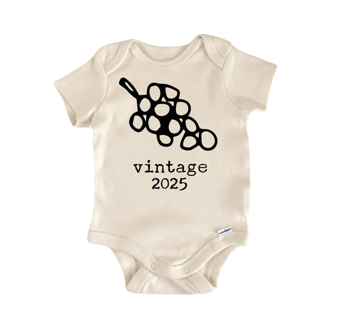 Vintage Wine Grapes - Baby Boy Girl Clothes Infant Bodysuit Funny Cute Newborn  Funny Cute Onesie® | North Fork Forager LLC