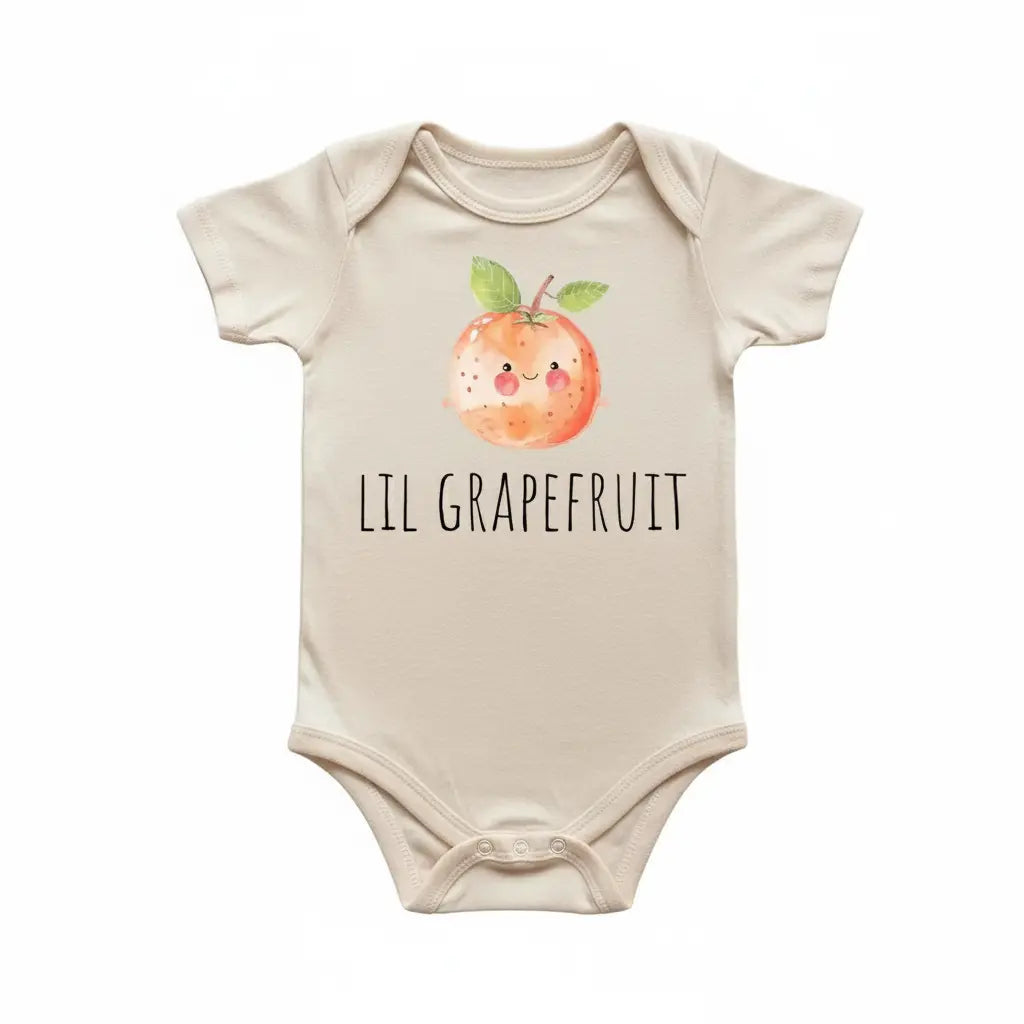Grapefruit Fruit - Baby Boy Girl Clothes Infant Bodysuit Funny Cute Newborn  Funny Cute Onesie® | North Fork Forager LLC
