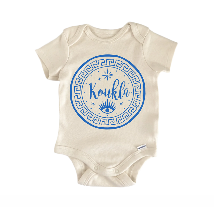 Greek Koukla Eye Newborn Baby Onesie® Onesie®