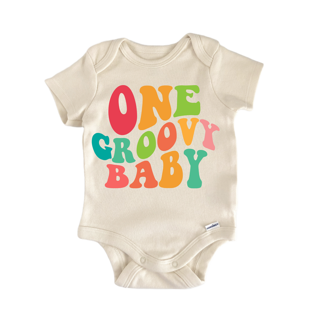 Groovy Baby Hippie 70S Disco - Baby Bodysuit  Funny Cute Onesie® | North Fork Forager LLC