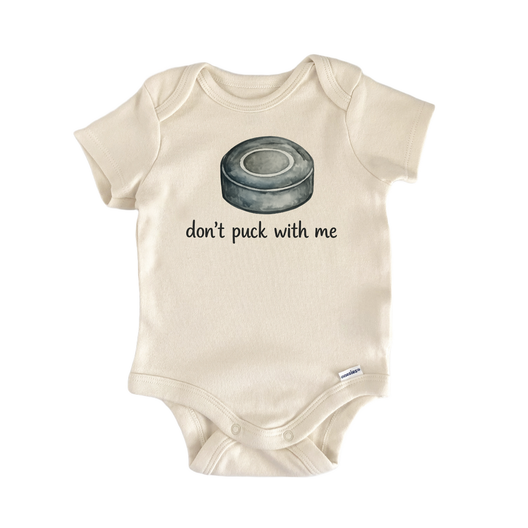 Hockey Puck Newborn Baby Onesie® Bodysuit