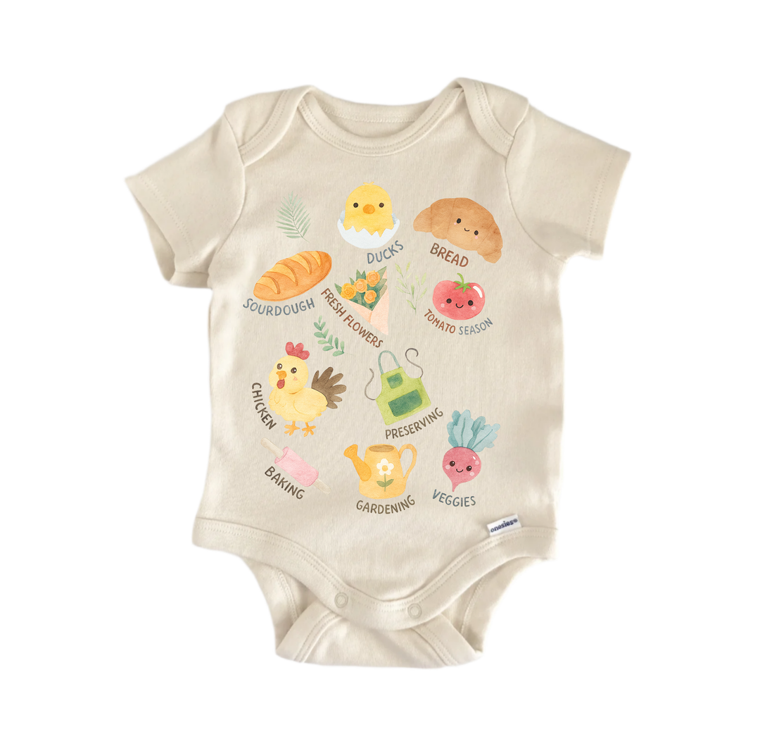 Homestead Farm Farming Newborn Baby Onesie® Bodysuit