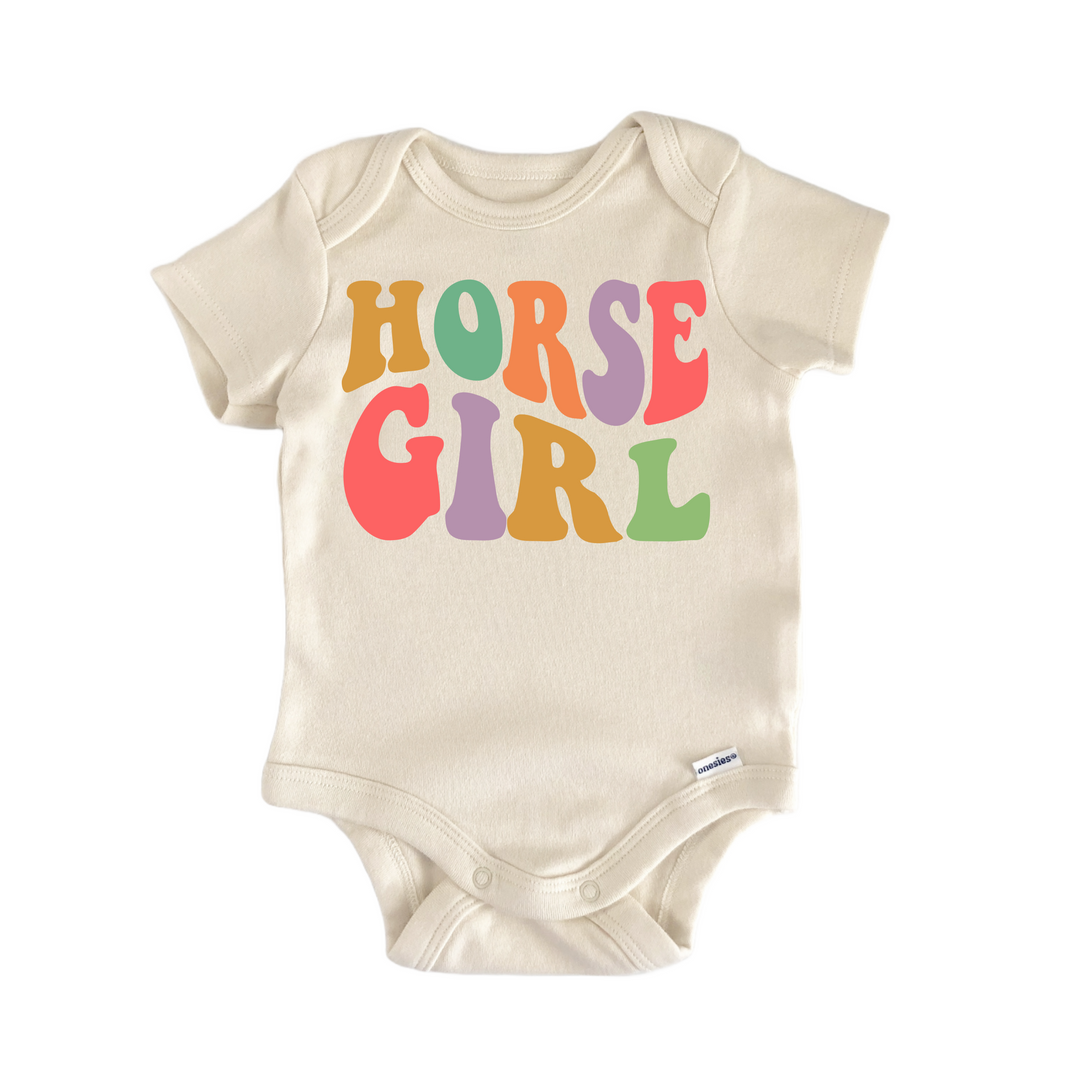 Horse Girl Equestrian - Baby Bodysuit  Funny Cute Onesie® | North Fork Forager LLC