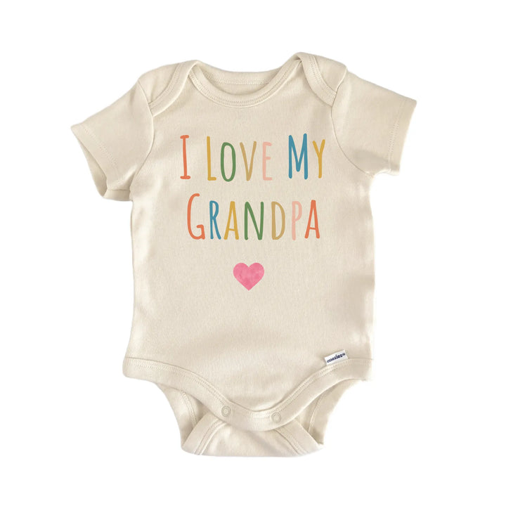 I Love My Grandpa Newborn Baby Bodysuit