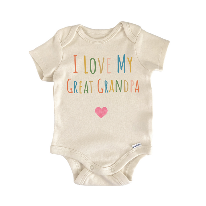 I Love My Great Grandpa Newborn Baby Onesie® Onesie®
