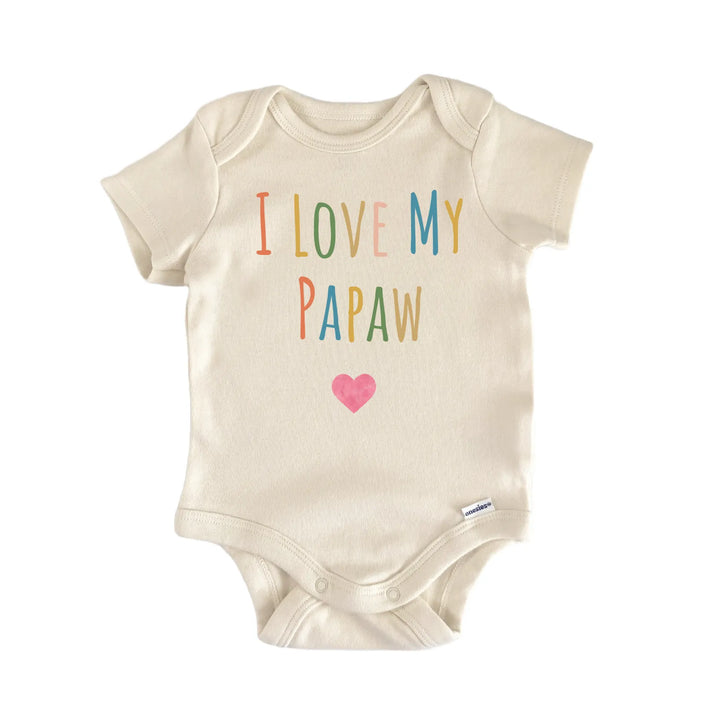 I Love My Papaw Newborn Baby Bodysuit