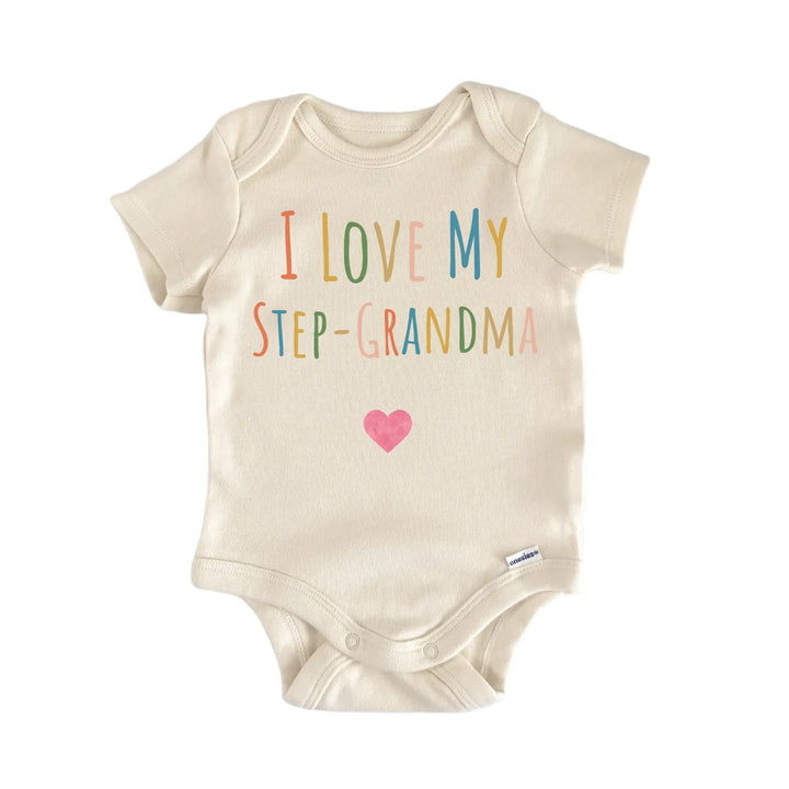 I Love My Stepgrandma Newborn Baby Bodysuit