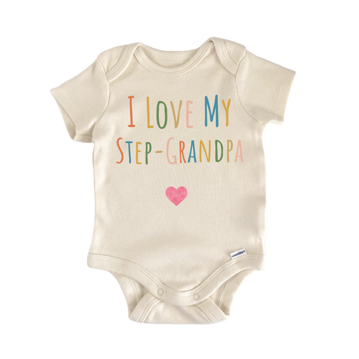 I Love My Stepgrandpa Newborn Baby Onesie® Onesie®