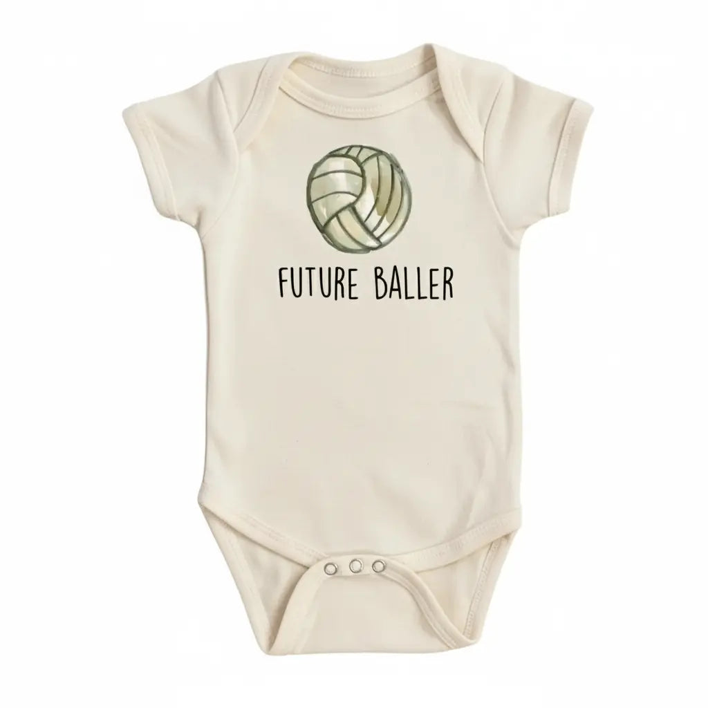 Volleyball - Baby Boy Girl Clothes Infant Bodysuit Funny Cute Newborn 1B  Funny Cute Onesie® | North Fork Forager LLC
