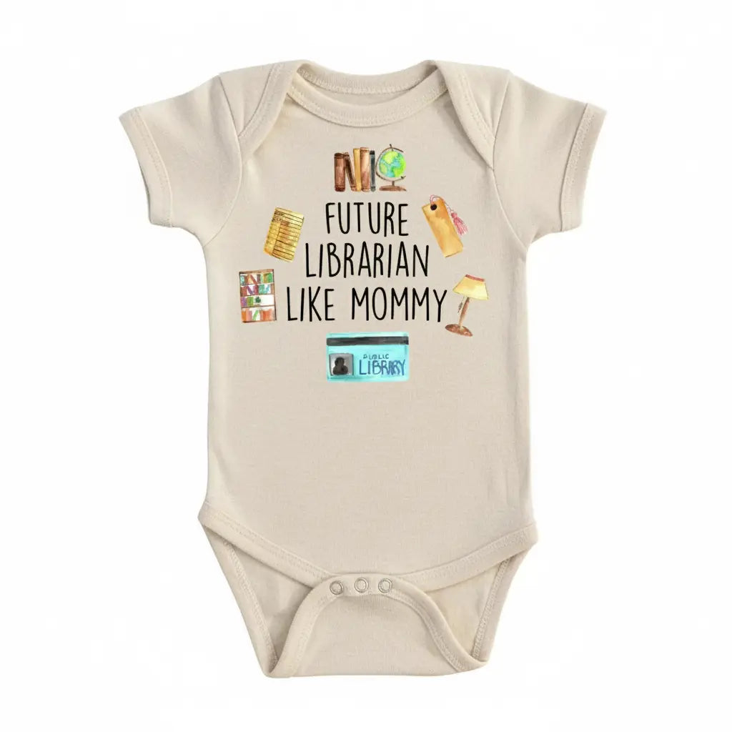 Librarian Mommy - Baby Boy Girl Clothes Infant Bodysuit Funny Cute Newborn  Funny Cute Onesie® | North Fork Forager LLC