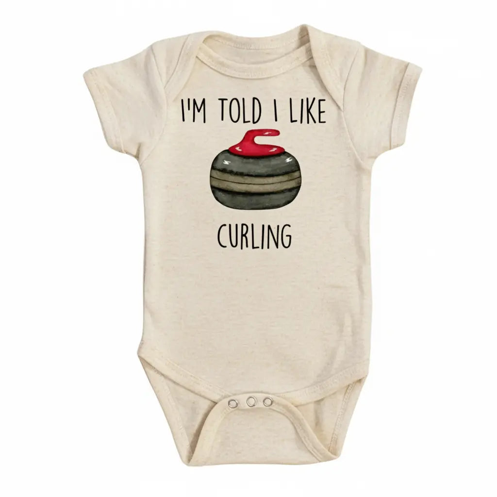 Curling Love - Baby Boy Girl Clothes Infant Bodysuit Funny Cute Newborn  Funny Cute Onesie® | North Fork Forager LLC