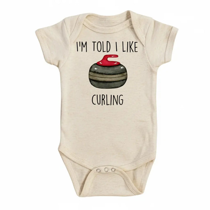 Curling Love - Baby Boy Girl Clothes Infant Bodysuit Funny Cute Newborn  Funny Cute Onesie® | North Fork Forager LLC