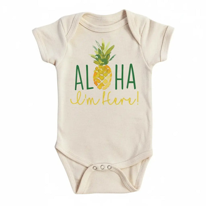 Pineapple Aloha - Baby Boy Girl Clothes Infant Bodysuit Funny Cute Newborn 1A  Funny Cute Onesie® | North Fork Forager LLC