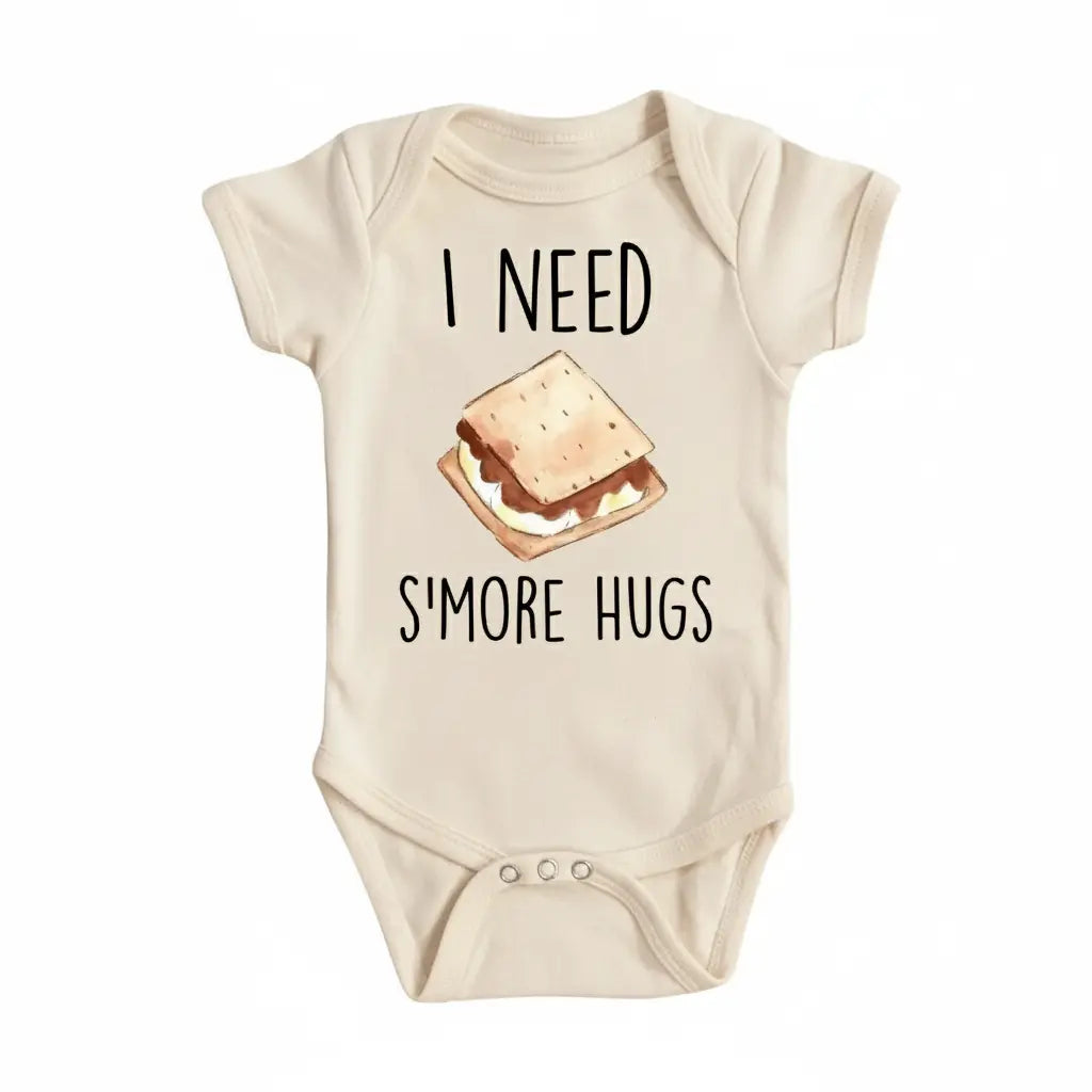 S'more Hugs - Baby Boy Girl Clothes Infant Bodysuit Funny Cute Newborn  Funny Cute Onesie® | North Fork Forager LLC